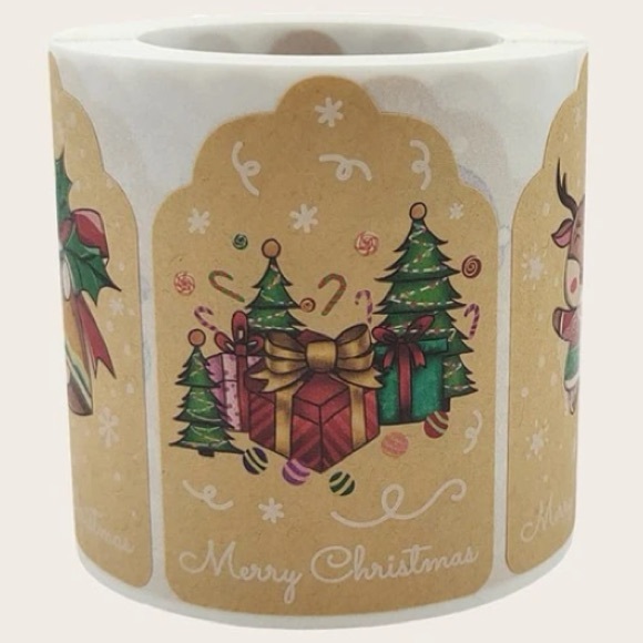 Other - 300 Ct Roll! Merry Christmas Stickers